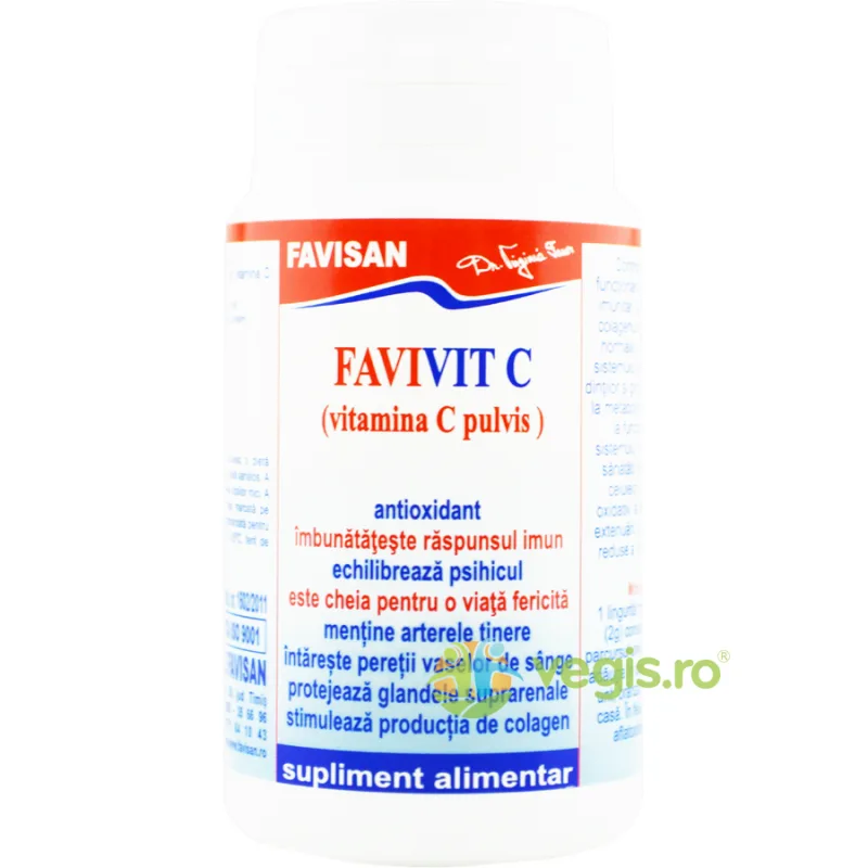 Favivit C Vitamina C Pulbere 80g Favisan — preț și oferte