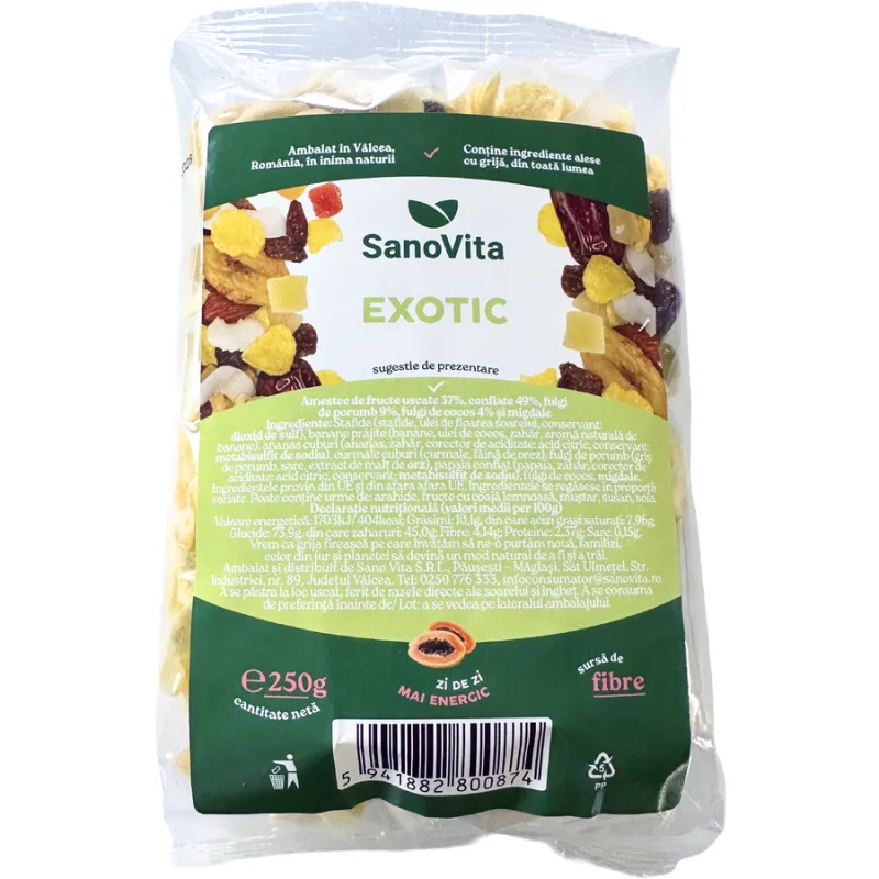 Exotic 250g SANOVITA — preț și oferte