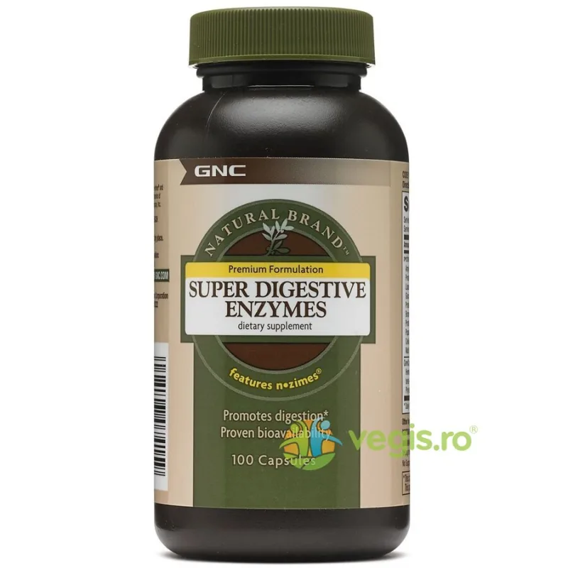 Enzime Digestive (Super Digestive Enzymes) Natural Brand 100cps GNC — preț și oferte