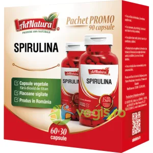 Pachet Spirulina 60cps+30cps