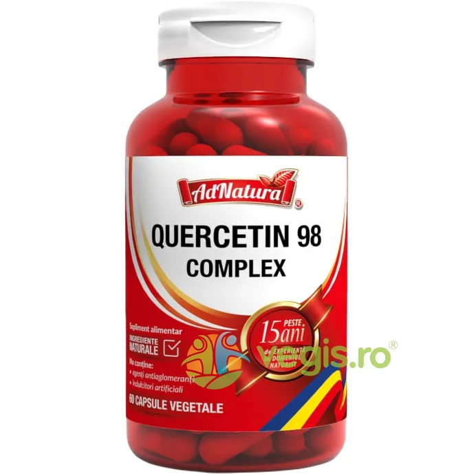 Quercetin 98 Complex 60cps ADNATURA — preț și oferte