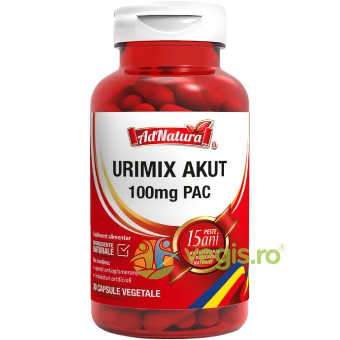 Urimix Akut 100mg 30cps ADNATURA — preț și oferte