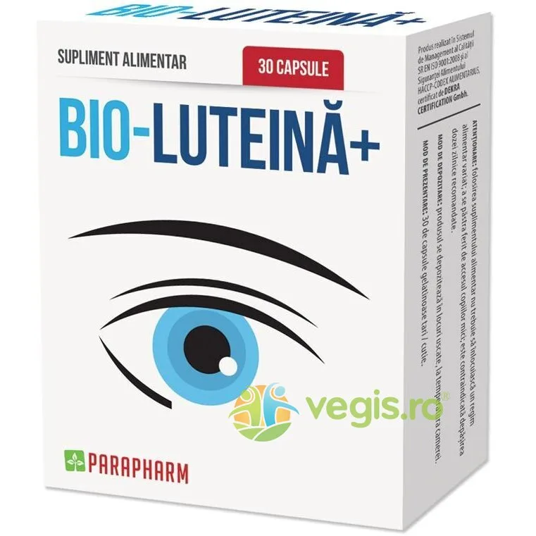Bio-Luteina Plus 30cps Quantum Parapharm — preț și oferte