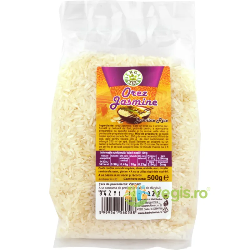 Orez Jasmine 500g Herbavit — preț și oferte