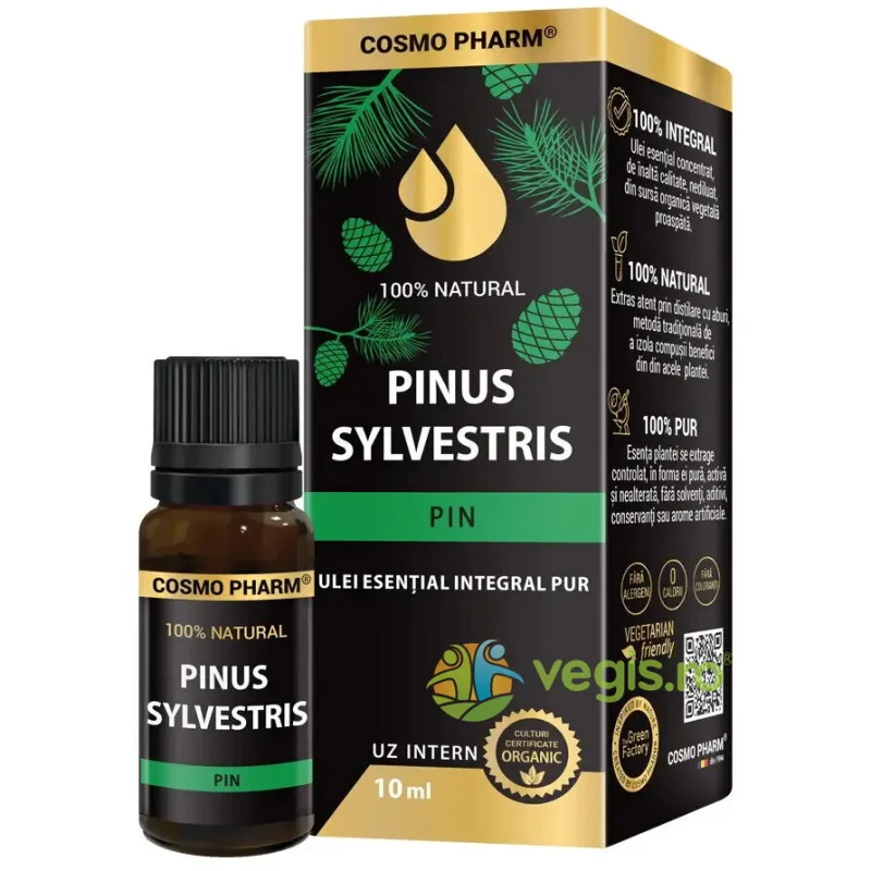 Ulei Esential Integral Pur de Pin (Uz Intern) 10ml COSMO PHARM — preț și oferte