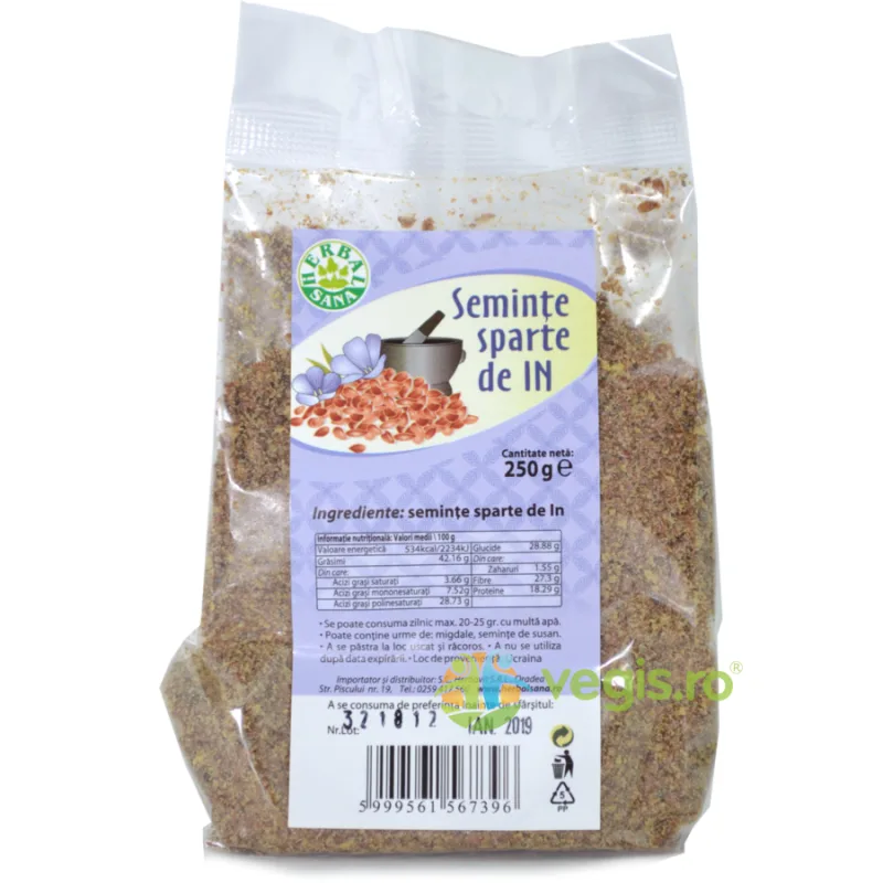 Seminte De In Sparte 250g Herbavit — preț și oferte