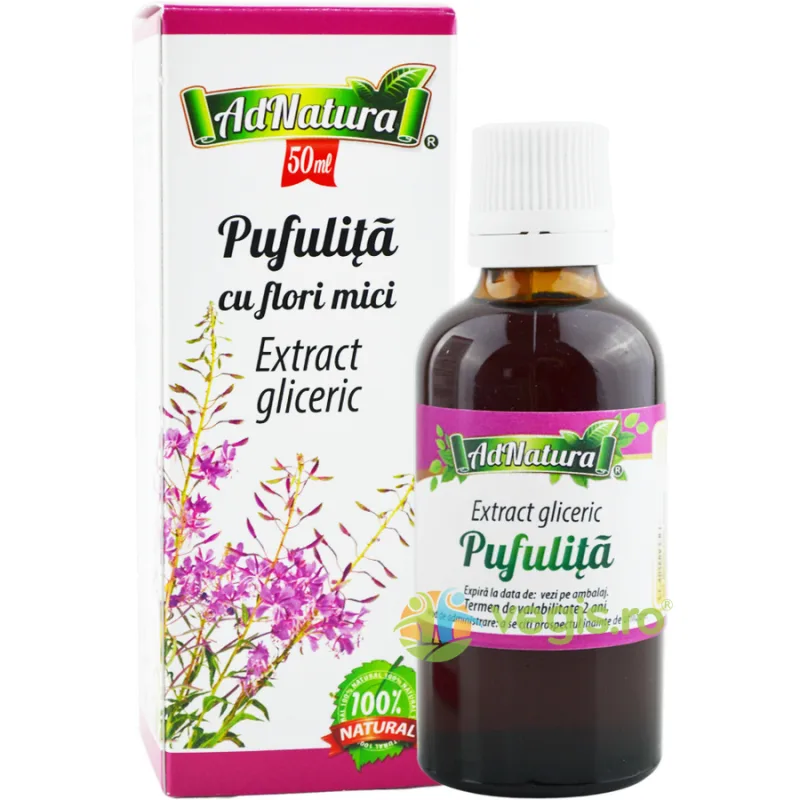 Extract Gliceric Pufulita cu Flori Mici fara Alcool 50ml ADNATURA — preț și oferte