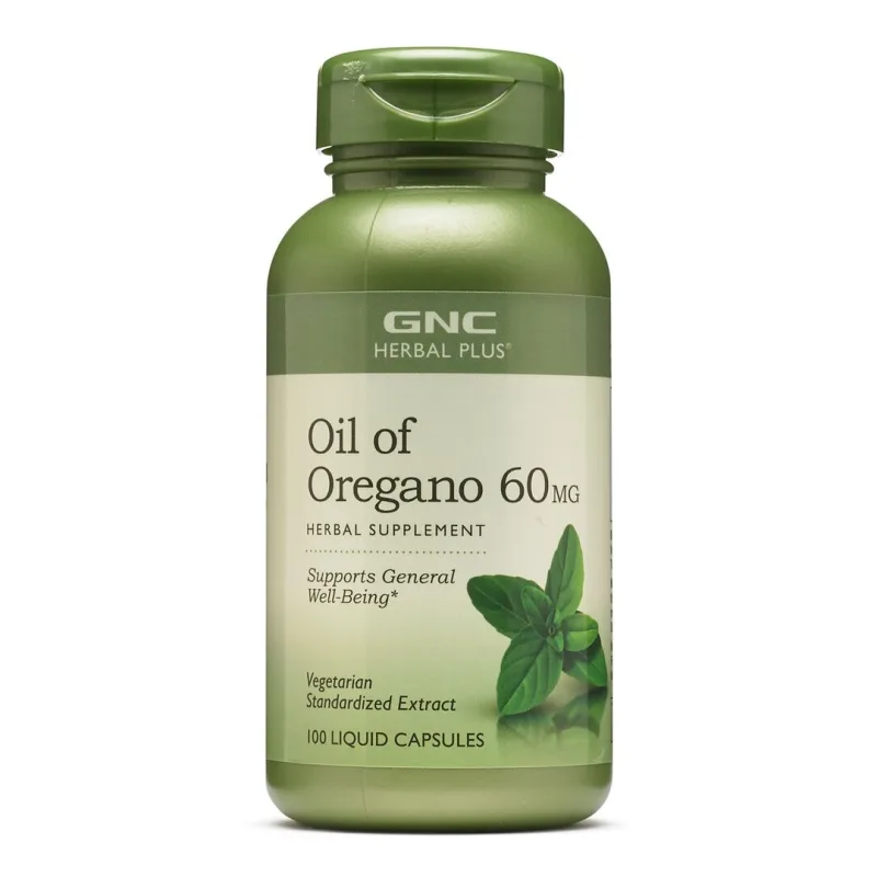 Ulei de Oregano 60 mg Herbal Plus, 100 capsule, GNC GENERAL NUTRITION CORPORATION — preț și oferte