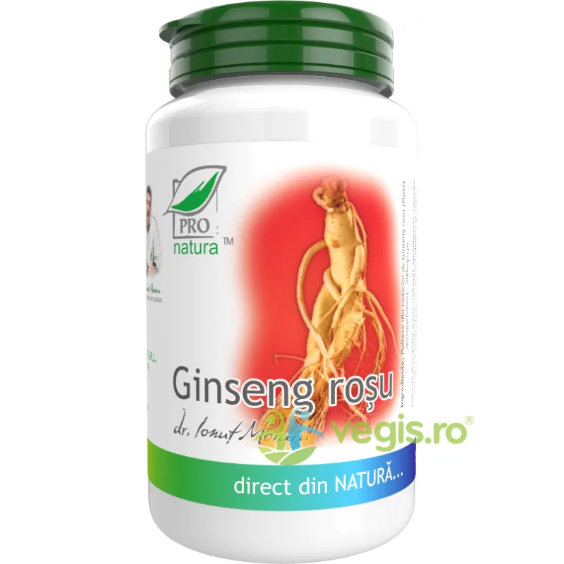 Ginseng Rosu 60cps Medica - Pro Natura — preț și oferte