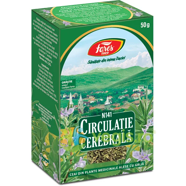 Ceai Circulatie Cerebrala si Memorie (N141) 50g FARES — preț și oferte
