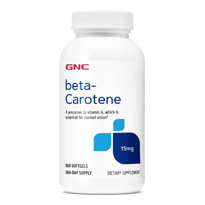 Beta-Caroten 15 mg, 360 capsule, GNC GENERAL NUTRITION CORPORATION — preț și oferte