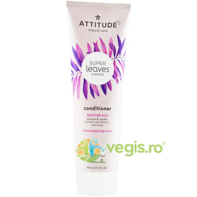 Balsam pentru Par Uscat si Aspru cu Quinoa si Jojoba Super Leaves 240ml ATTITUDE — preț și oferte