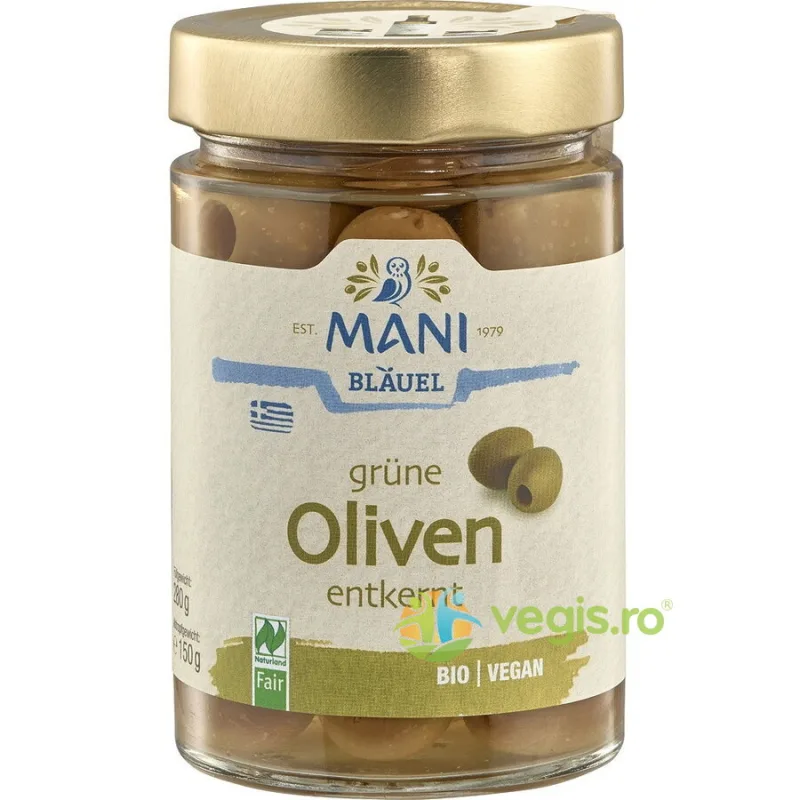 Masline Verzi fara Samburi in Saramura Ecologice/Bio 280g MANI — preț și oferte