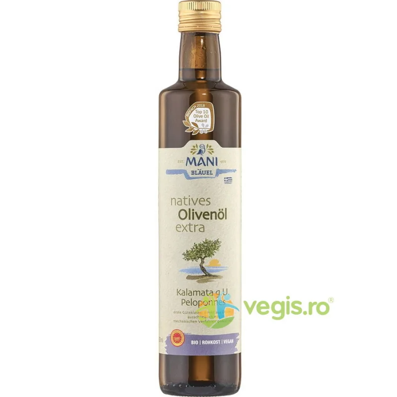 Ulei de Masline Kalamata Extravirgin Ecologic/Bio 500ml MANI — preț și oferte