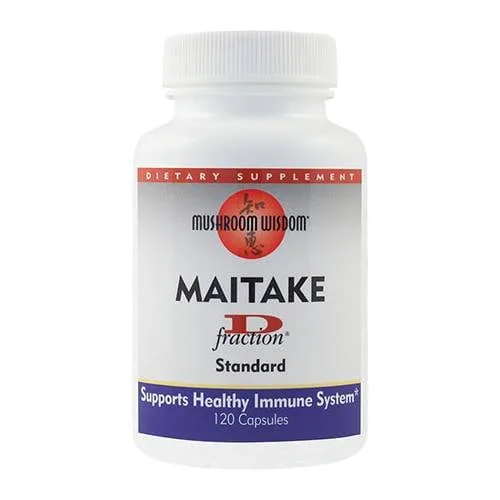 Maitake D-fraction Mushroom Wisdom, 120 capsule, Secom — preț și oferte