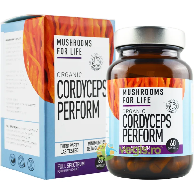 Cordyceps Perform 1000mg Full Spectrum 60cps MUSHROOMSFORLIFE — preț și oferte