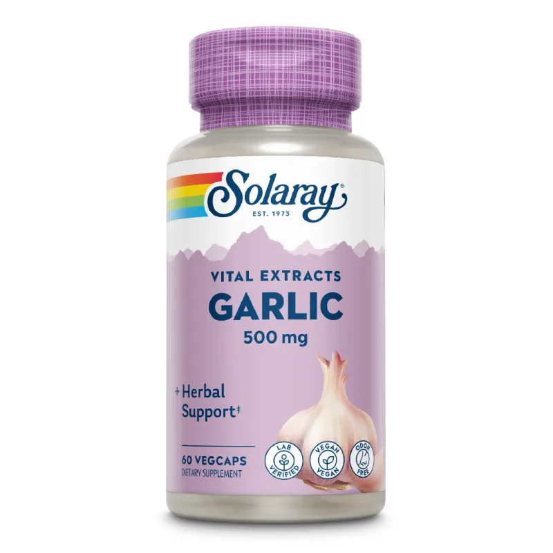 Garlic (Usturoi) 500mg Solaray, 60 capsule, Secom SOLARAY SUA — preț și oferte