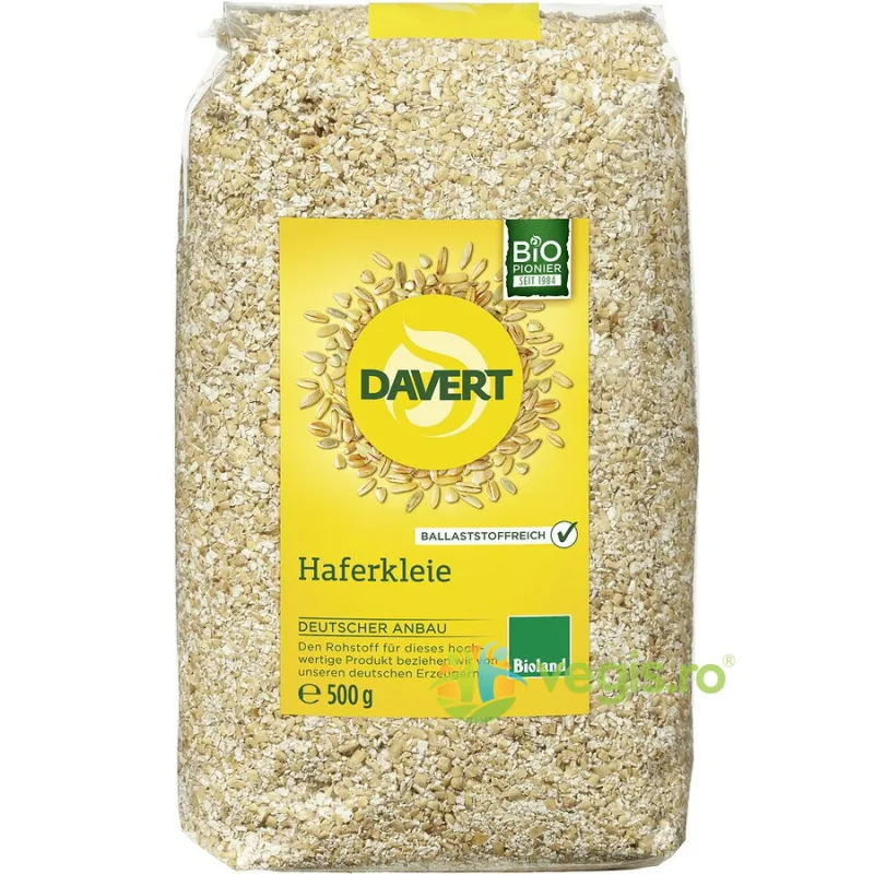 Tarate de Ovaz Ecologice/Bio 500g DAVERT — preț și oferte