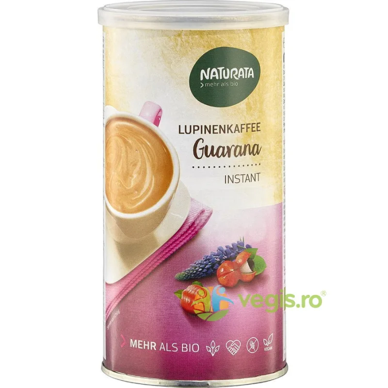 Inlocuitor Instant de Cafea cu Lupin si Guarana fara Gluten Ecologic/Bio 150g NATURATA — preț și oferte