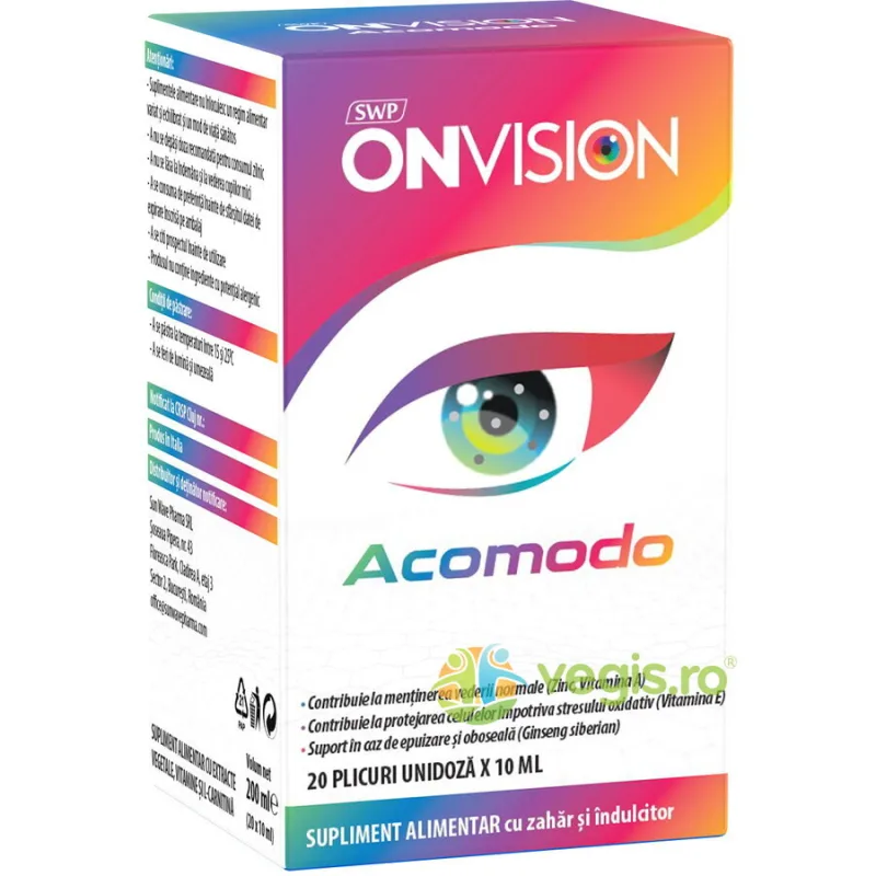 Onvision Acomodo 20dz x 10ml SUN WAVE PHARMA — preț și oferte