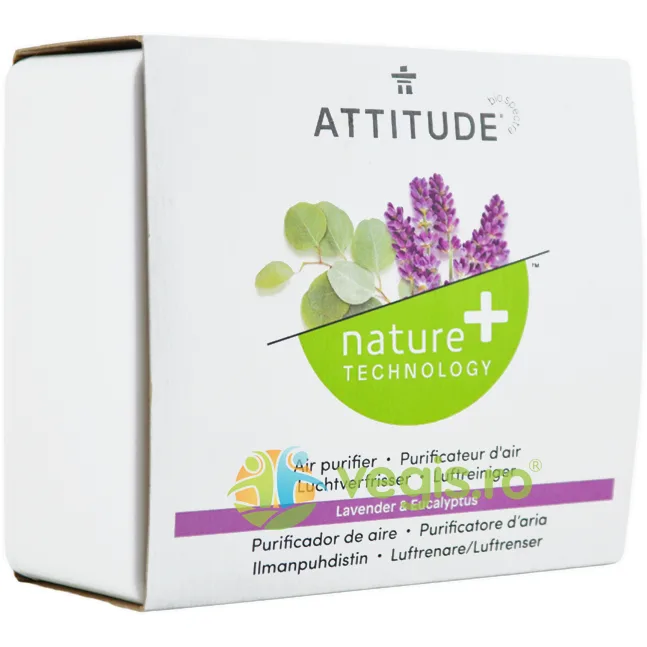 Purificator de Aer cu Uleiuri Esentiale de Lavanda si Eucalipt 227g ATTITUDE — preț și oferte