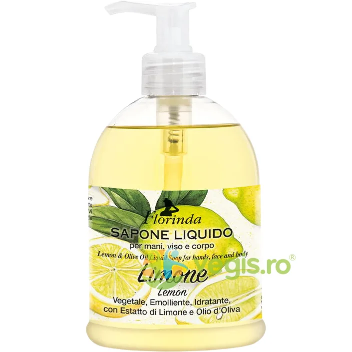 Sapun Lichid Vegetal Hidratant cu Lamaie si Ulei de Masline Florinda 500ml LA DISPENSA — preț și oferte