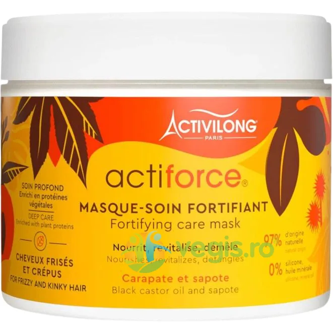Masca Fortifianta pentru Par Fragil cu Ulei de Ricin Negru Actiforce 300ml ACTIVILONG — preț și oferte