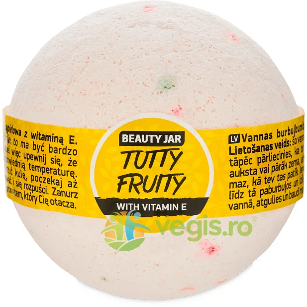 Bila de Baie cu Vitamina E si Parfum de Mandarina Tutty Fruity 150g BEAUTY JAR — preț și oferte