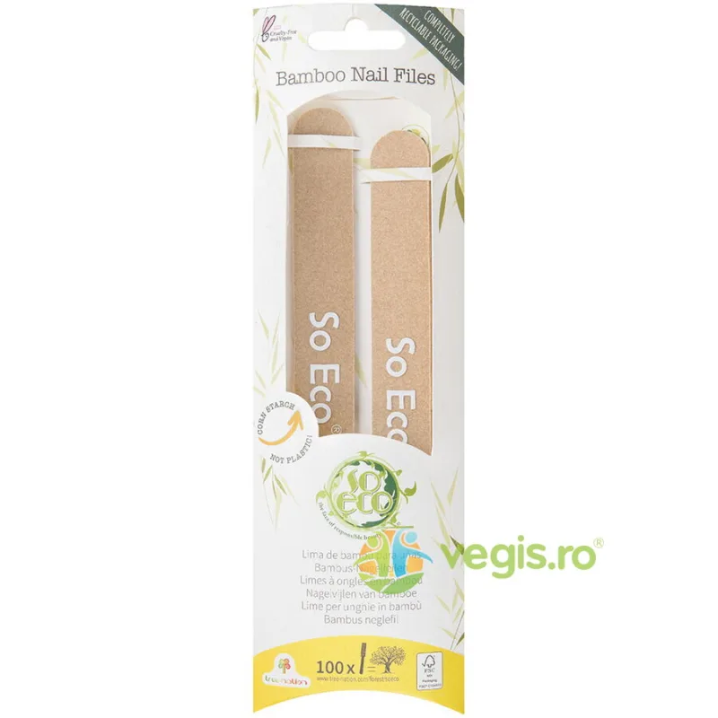 Set Pile de Bambus pentru Unghii SO ECO — preț și oferte