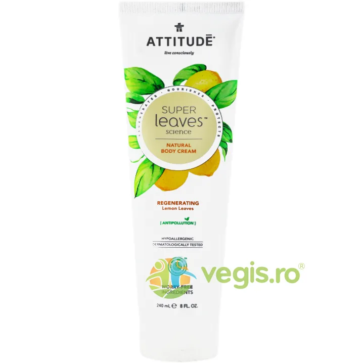 Crema de Corp Regeneratoare cu Frunze de Lamaie Super Leaves 240ml — preț și oferte