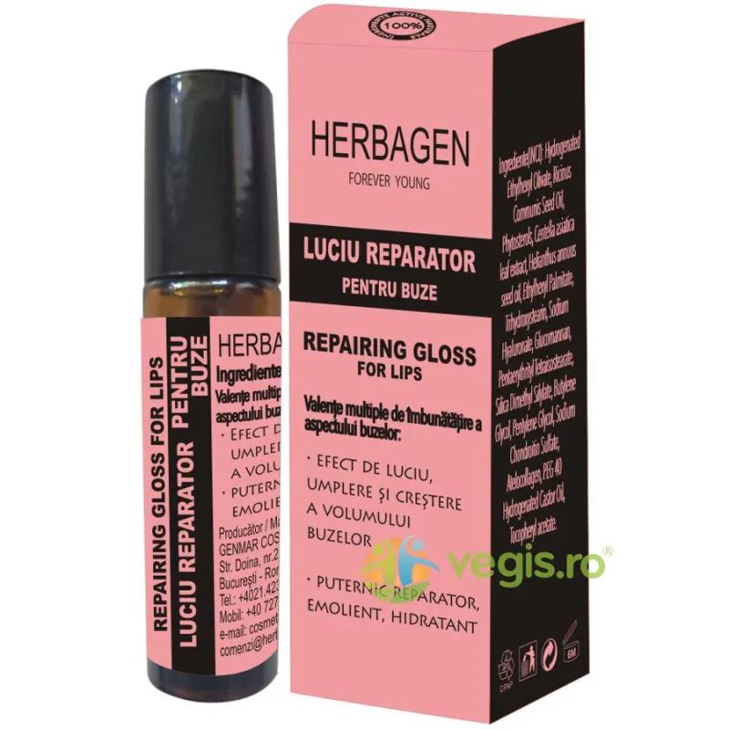 Luciu Reparator pentru Buze 10ml Herbagen — preț și oferte