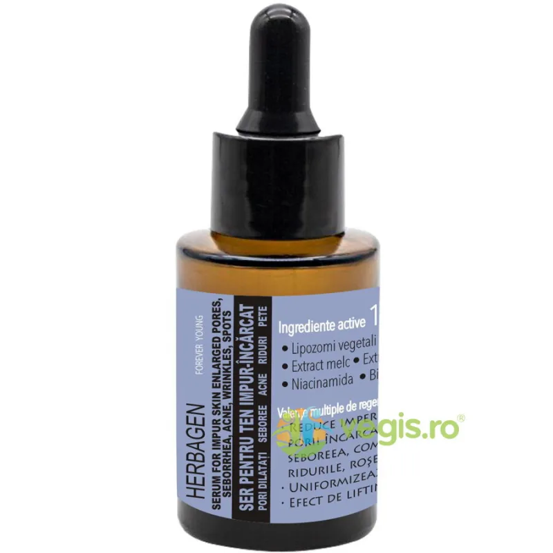 Ser pentru Ten Impur Incarcat 30ml Herbagen — preț și oferte