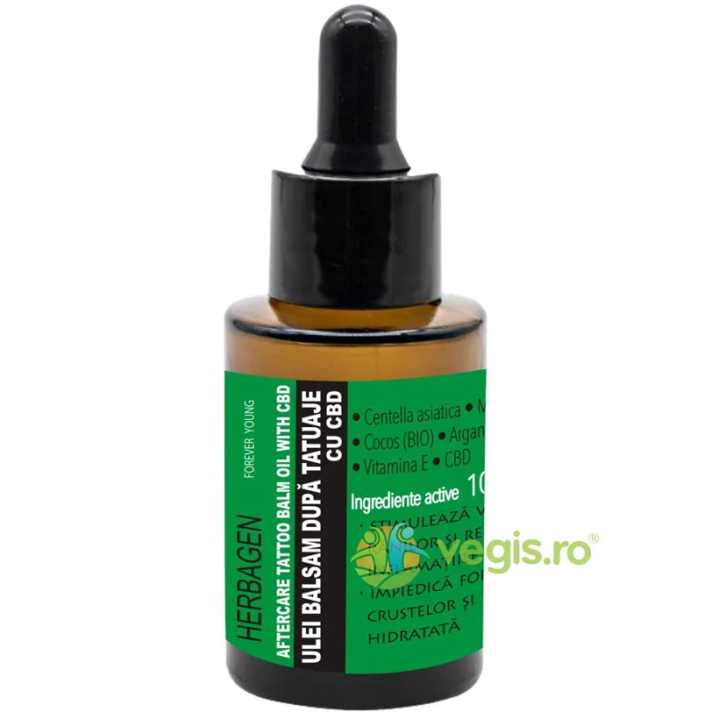 Ulei Balsam dupa Tatuaje cu CBD 30ml Herbagen — preț și oferte