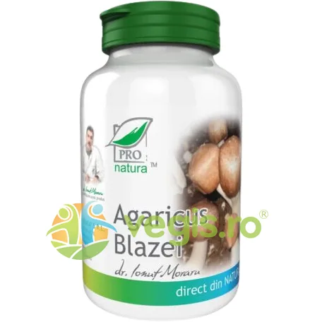Agaricus Blazei (Ciuperca Soarelui) 60cps Medica - Pro Natura — preț și oferte