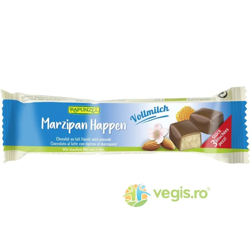 Baton Martipan cu Glazura din Lapte Integral Ecologic/Bio 50g Rapunzel — preț și oferte