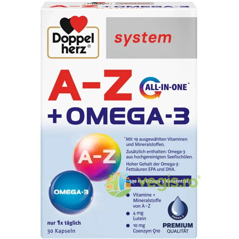 A-Z + Omega -3 30cps DOPPELHERZ — preț și oferte