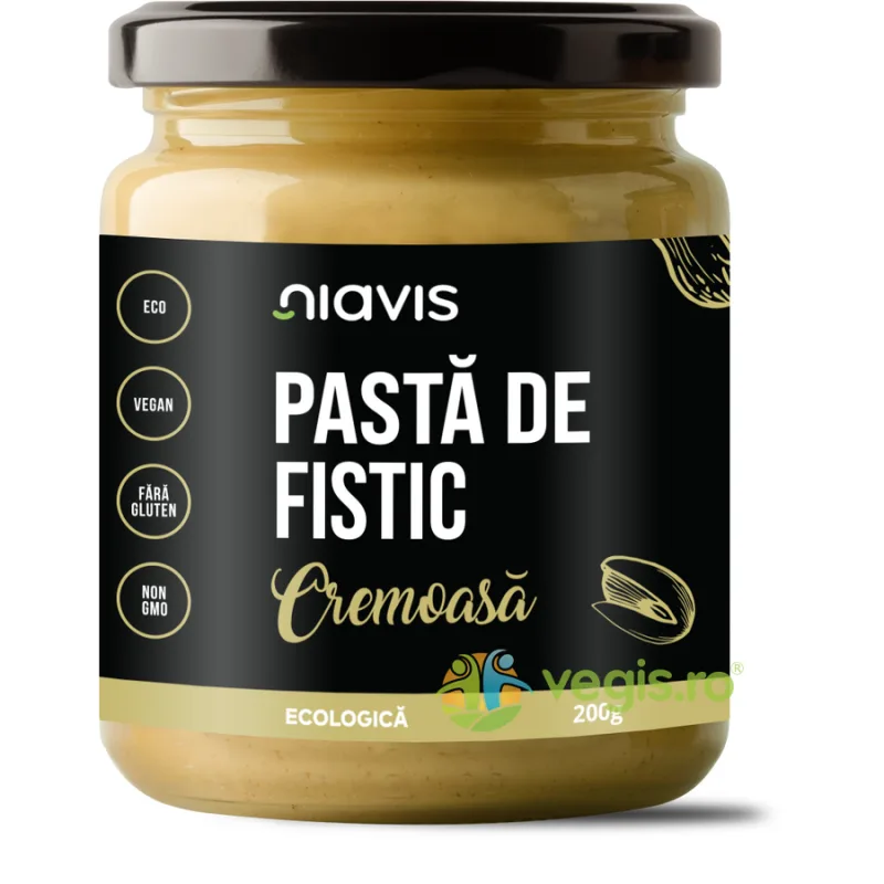 Pasta de Fistic Cremoasa Ecologica/Bio 200g NIAVIS — preț și oferte