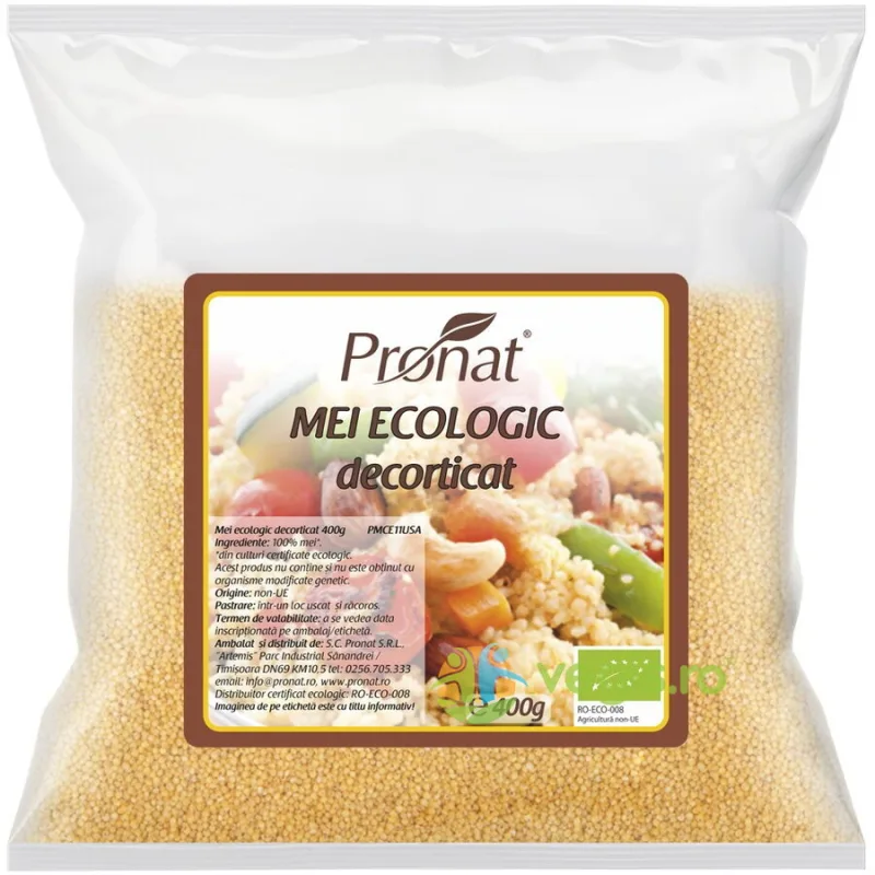 Mei Decorticat Ecologic/Bio 400g PRONAT — preț și oferte
