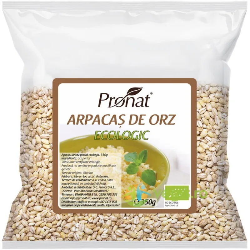 Arpacas de Orz Ecologic/Bio 350g PRONAT — preț și oferte
