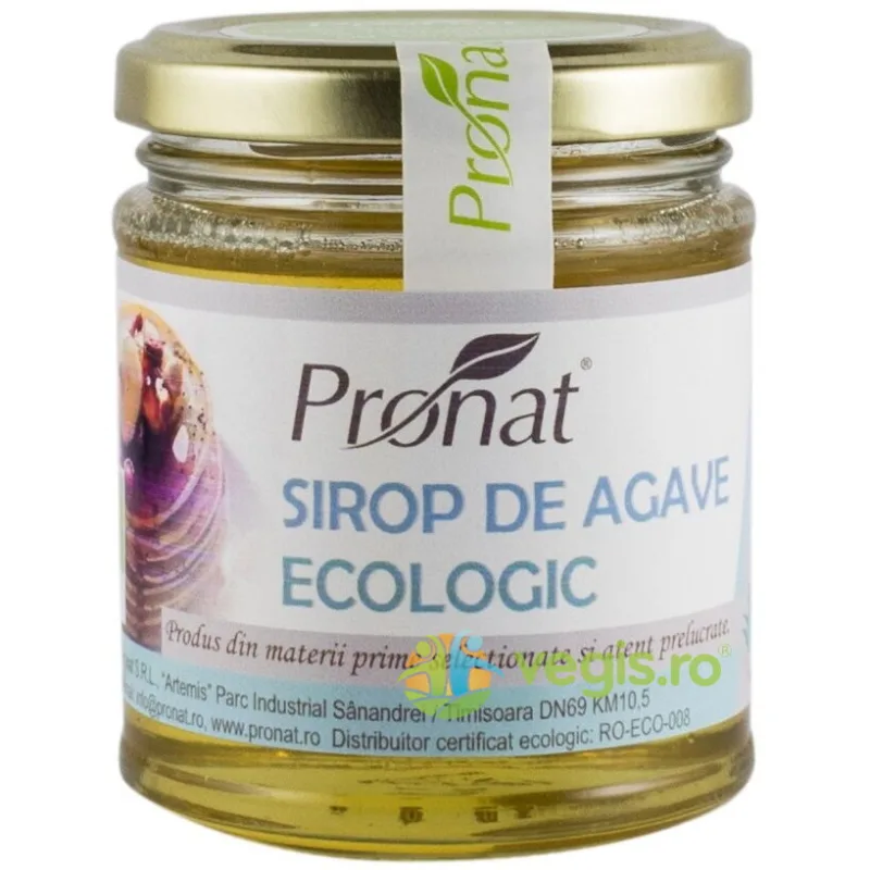 Sirop de Agave Ecologic/Bio 220g PRONAT — preț și oferte