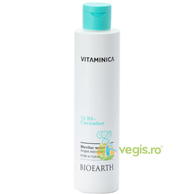 Lotiune Micelara cu B3 si Castravete - Vitaminica 200ml Bioearth — preț și oferte