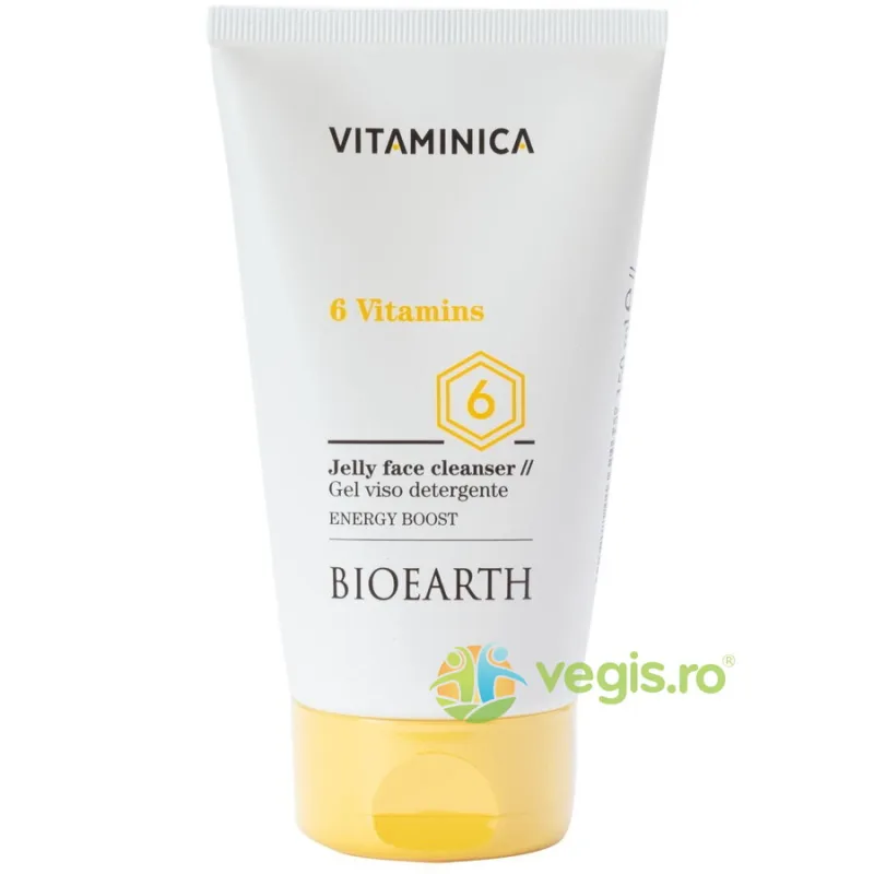 Gel de Curatare Fata cu 6 Vitamine - Vitaminica 150ml Bioearth — preț și oferte