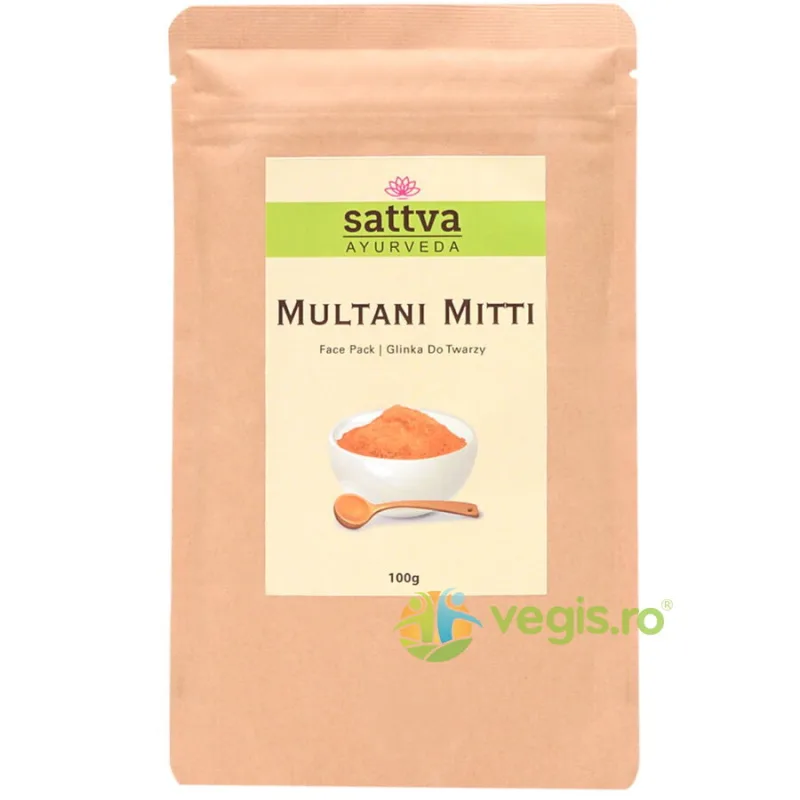Argila Multani Mitti 100g Sattva Ayurveda — preț și oferte