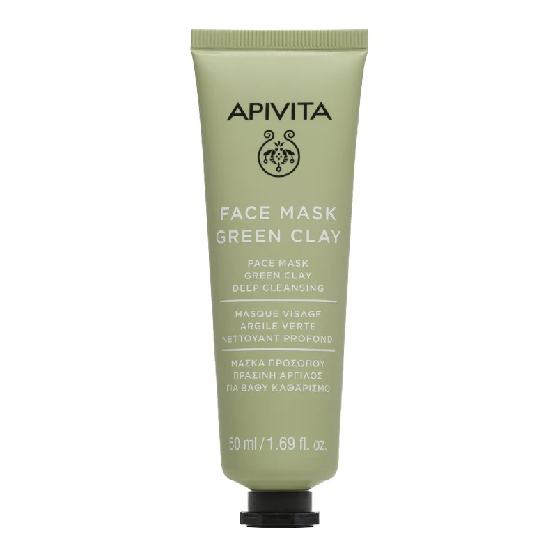 Masca pentru curatare cu argila verde, 50 ml, Apivita — preț și oferte