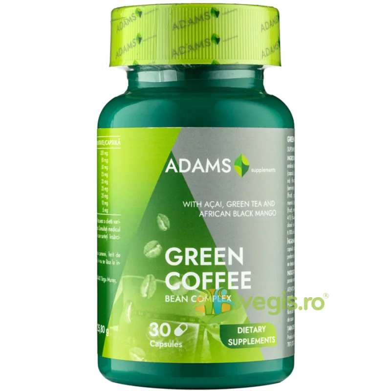 Cafea Verde (Green Coffee Bean Complex) 30cps ADAMS VISION — preț și oferte