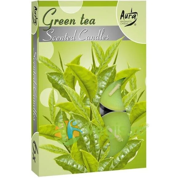 Set Lumanari Tip Pastila Aroma Ceai Verde 6 buc. BISPOL — preț și oferte