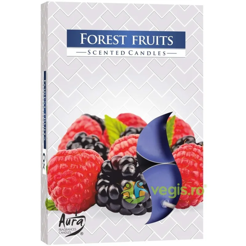 Set Lumanari Tip Pastila Aroma Fructe de Padure 6 buc BISPOL — preț și oferte