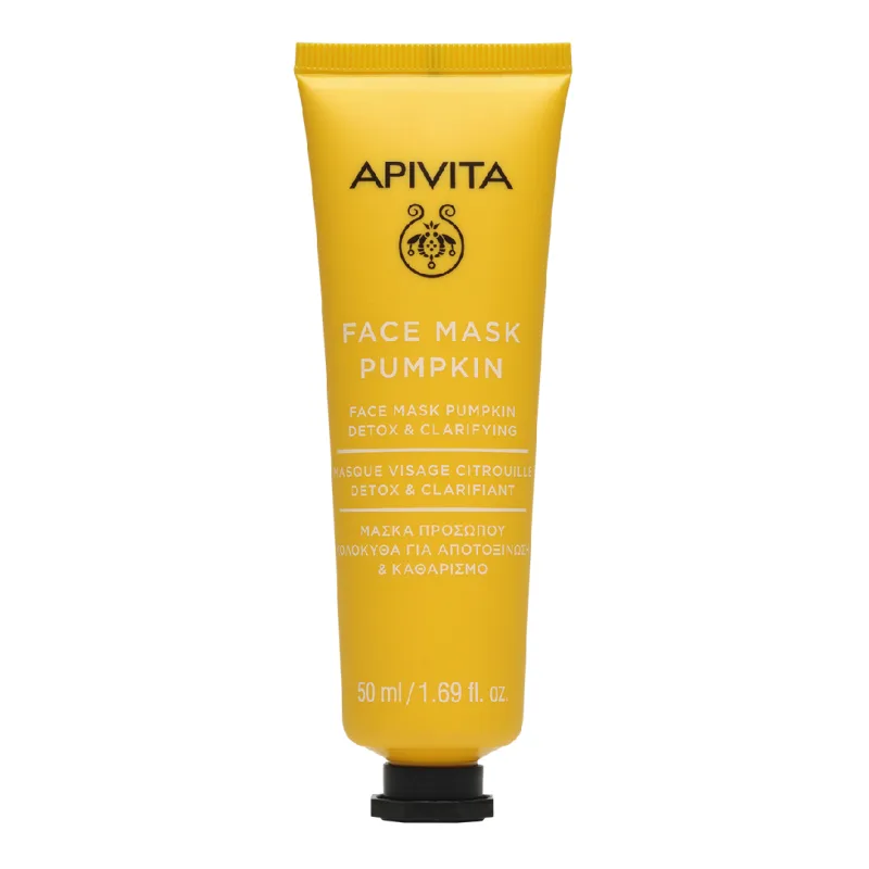 Masca detox cu extract de dovleac, 50 ml, Apivita — preț și oferte