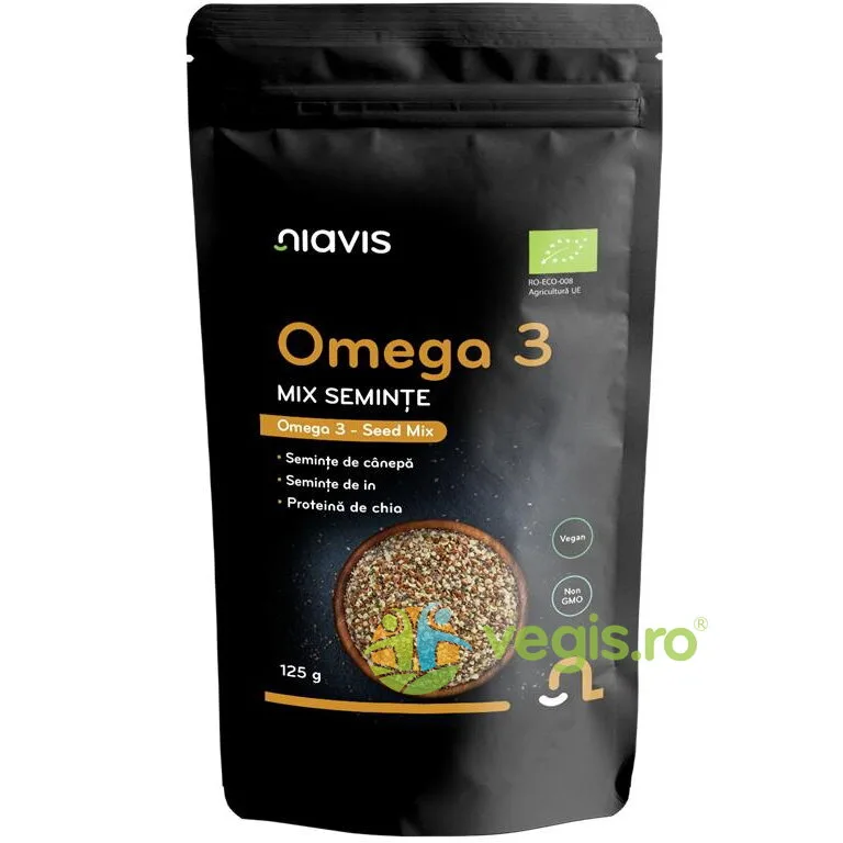 Omega 3 Mix Seminte Ecologice/Bio 125g NIAVIS — preț și oferte