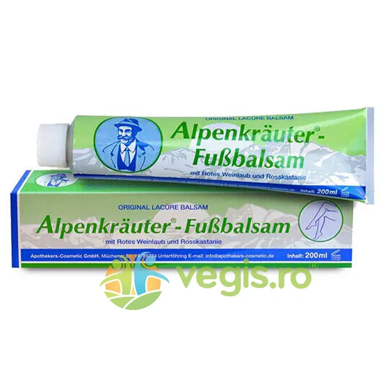 Balsam pentru Picioare din Plante Alpine (tub) 200ml ALPENKRAUTER — preț și oferte